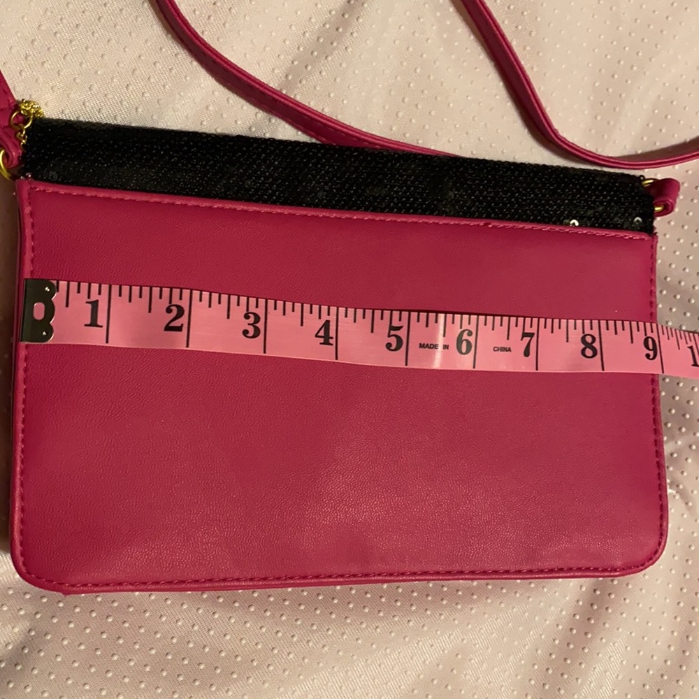 Juicy Couture crossbody bag color Hot pink/black - Picture 9 of 10